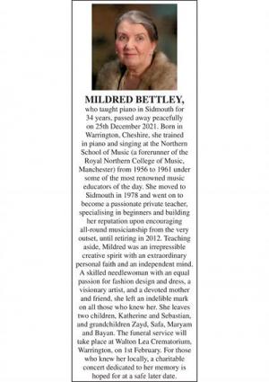 MILDRED BETTLEY