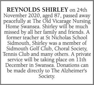 SHIRLEY REYNOLDS