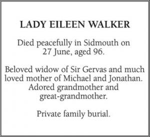 LADY EILEEN WALKER