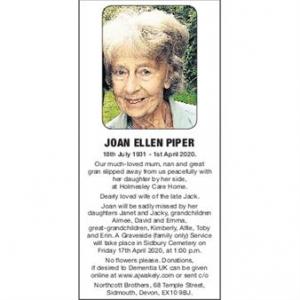 JOAN ELLEN PIPER