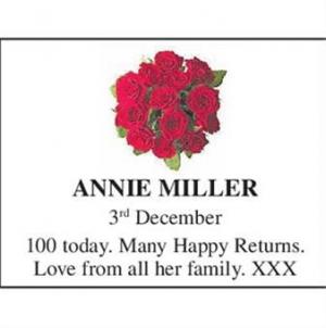 ANNIE MILLER