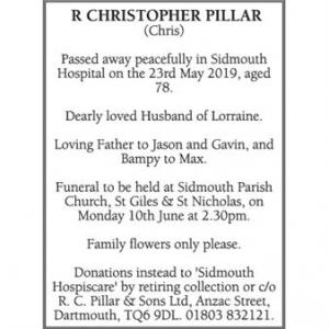 R CHRISTOPHER PILLAR