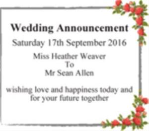 Wedding Announcement