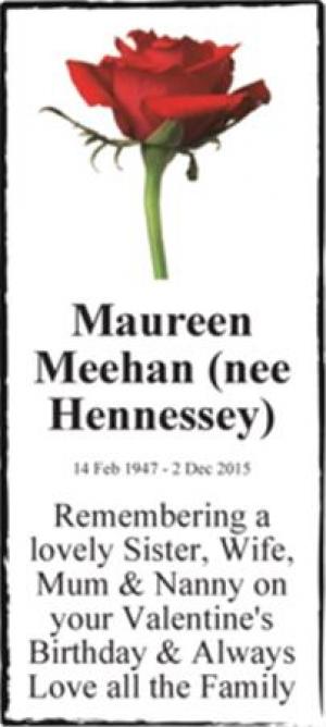 Maureen Meehan (nee Hennessey)